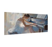 Peinture Numero Adulte Danseuse Paint by Numbers Fille Bricolage Peinture par Numero Adulte Loisirs Créatifs avec Pinceaux et Acryliques pour Décoration Murale,Cadeau Femme,30x60cm avec Chevalet,d115k