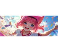 Peinture Numero Adulte Dessin animé Grand Format 45x135 cm, DIY Princesse Peinture Numero Enfant avec Pinceaux, Pigment Acrylique, Peinture par Numero Kit, Décoration Murale Cadeau (Sans Cadre)-H962