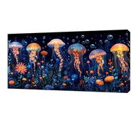 Peinture Numero Adulte, DIY Peinture Numero Fleurs Méduse, Coloriage Par Numéro Adultes, Paint by Numbers Kit Loisirs Créatifs Adultes, Decoration Chambre Murale Cadeau 60x120cm (Sans Cadre) zy-240