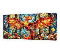 Peinture Numero Adulte, DIY Peinture Numero Phénix Fleurs, Coloriage Par Numéro Adultes, Paint by Numbers Kit Loisirs Créatifs Adultes, Decoration Chambre Murale Cadeau 60x120cm (Sans Cadre) zy-317