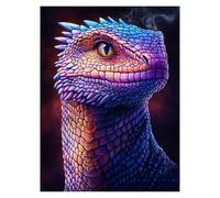Peinture Numero Adulte Dragon Coloriage par Numero Adulte Fantaisie, Activité Manuelle Enfant avec Peinture Acrylique y Pinceaux Toiles 135 x 100cm, DIY Paint by Numbers, Decoration Maison model-0208
