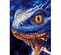 Peinture Numero Adulte Dragon Peinture par Numero Adulte Enfant Kits DIY Animaux Paint by Numbers Art Creatif Bricolage Cheerful Painting by Numbers for Halloween Decoration Cadeau 80x110cm K-22