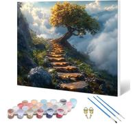 Peinture Numero Adulte éChelle CéLeste Peinture Numero Ciel Paint by Numbers for Adults avec Pinceaux et Acryliques DIY Activité Manuelle Adulte pour Decoration Maison, Cadeau 80 x 60 cm -hjw25010PI