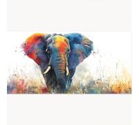 Peinture Numero Adulte Éléphant, Peinture par Numero Adulte Animal DIY Paint by Numbers avec Acryliques Créatifs Loisirs Peindre kits par Décoration de Maison Cadeaux 30x60cm, Sans Cadre 1T-1251