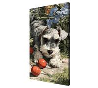 Peinture Numero Adulte Enfant Chien, Animaux Paint by Numbers avec Chevalet, DIY Numéro D'Art Peintures Kits, Loisirs Créatifs Adultes Débutants Pour la Décoration de la Maison Cadeau, 45x70cm,d524k