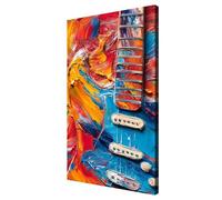 Peinture Numero Adulte Enfant Guitare, Coloré Paint by Numbers avec Chevalet, DIY Numéro D'Art Peintures Kits, Loisirs Créatifs Adultes Débutants Pour la Décoration de la Maison Cadeau, 70x140cm,d114k