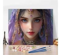 Peinture Numero Adulte Femme Coloriage par Numero Adulte Diamant DIY Peinture Acrylique pour Enfants, Painting by Numbers 50X65cm avec Peintures et Pinceaux, Sans Cadre Décoration Halloween Y5-569