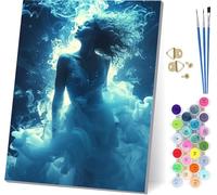 Peinture Numero Adulte Femme, Peinture Numero PsychéDéLique, DIY Activité Manuelle Adulte, Paint by Numbers for Adults Kits avec Pinceaux et Peintures, Pour Décoration Maison Cadeau 40x50cm X-8412