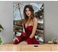 Peinture Numero Adulte, Femme Peinture Par Numero Avec Cadre, DIY Loisirs Créatifs Adultes Hiver Paint by Numbers Avec Acrylique et Pinceaux pour Decoration Maison Murale, Cadeau Femme 20x30cm Lf0-546