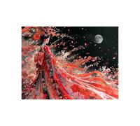 Peinture Numero Adulte Femme Toile Peinture par Numero Enfant Débutant avec Couleur Toile Lune 100 x 135 CM Loisirs Créatifs Adultes Paint by Numbers pour Decoration Maison Cadeau Femme LZYH-1520