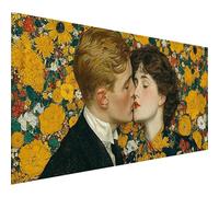 Peinture Numero Adulte Fleur, Baiser DIY Peinture Numero Enfant, Activité Manuelle Adulte Kits, Paint by Numbers Kits avec Pinceaux et Pigment Acryliques, Decoration Automne, Cadeau, 70x40cm I-2073