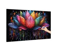Peinture Numero Adulte Fleur, Kits de Peinture Numero Enfant Couleur, DIY Paint by Numbers Activite Manuelle Adulte, Painting by Numbers Kit Débutants pour Decoration Chambre Murale 220x100cm Z-16