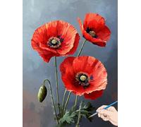 Peinture Numero Adulte Fleur Peinture Numero Enfant Plantes Activité Manuelle Adulte DIY Paint by Numbers Art Creatif Kit Cheerful Painting by Numbers Kits Cadeau Femme Decoration Murale 40x50cm J-77