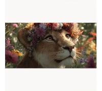 Peinture Numero Adulte Fleur, Peinture par Numero Adulte Animal DIY Paint by Numbers avec Acryliques Créatifs Loisirs Peindre kits par Décoration de Maison Cadeaux 70x140cm, Sans Cadre 1T-1250