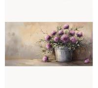 Peinture Numero Adulte Fleur, Peinture par Numero Adulte Violet DIY Paint by Numbers avec Acryliques Créatifs Loisirs Peindre kits par Décoration de Maison Cadeaux 50x100cm, Sans Cadre 1T-1238