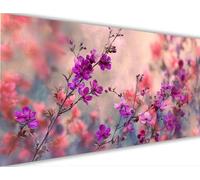 Peinture Numero Adulte Fleur Peinture par Numero Enfant Paysage,DIY Adulte Loisirs Créatifs Peintures à l'huile Kits avec Cadre Acryliques Peintures et Pinceaux pour Femme Cadeaux 30x60cm LE-1383