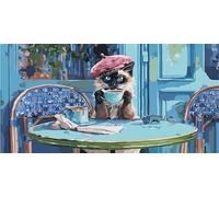 Peinture Numero Adulte Fleur Peinture par Numero Enfant Rural, Bricolage Loisirs Créatifs Adultes, Acryliques Oil Paintings avec 3 Pinceaux pour Decoration Murale Maison, 60x120cm Sans Cadre -fu421u