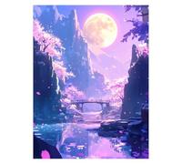 Peinture Numero Adulte Fleur, Toile Peinture Numero Enfant Débutants Rêve, Canevas Kit Complet Adulte 40x30 CM Avec Pinceaux et Acrylique, DIY Paint by Numbers pour Tableau Decoration Murale LSJ-2627