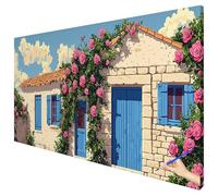Peinture Numero Adulte Fleurs 180x70cm Peinture par Numero Adulte Paysage Paint by Numbers for Adults Cheerful Painting DIY Acrylique Tableau a Peindre Tableau Decoration Murale Cadeau Femme C-59