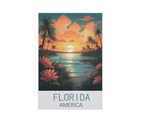 Peinture Numero Adulte,Floride, Amérique,Acryliques Peinture par Numéros pour Adultes Débutants Enfants, Loisirs Créatifs Adultes pour Tableau Decoration Murale(20x30cm)-AN2
