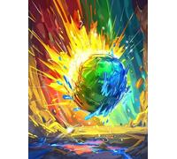 Peinture Numero Adulte Football, Couleur Peinture Numero Enfant, DIY Loisirs Créatifs Adultes, Paint by Numbers Kits avec Pinceaux et Pigment Acryliques, Decoration Automne, Cadeau, 50x70cm, I-9531