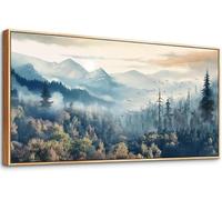 Peinture Numero Adulte Forêt,Peinture Numero Enfant Montagne Enneigée,Peinture au Numéro,Peinture Numero Adultes Loisirs Créatifs,Acryliques Paintings avec Peintures,Decoration Chambre 60x120cm