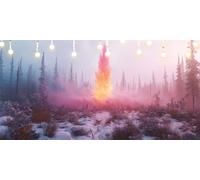 Peinture Numero Adulte Forêt Peinture Numero Enfant Neige DIY Kits de Peinture au Numéro 80X100cm avec Pinceaux et Acryliques, Sans Cadre, Activité Manuelle Adulte, Décoration Halloween Cadeau L6-1613