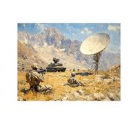 Peinture Numero Adulte Guerre Toile Peinture par Numero Enfant Débutant avec Couleur Toile Radar 50x70 CM Loisirs Créatifs Adultes Paint by Numbers pour Tableau Decoration Murale Cadeau Femme LZYH8949