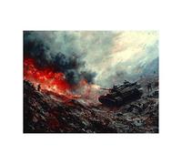 Peinture Numero Adulte Guerre Toile Peinture par Numero Enfant Débutant avec Couleur Toile Réservoir 40 x 55cm Loisirs Créatifs Adultes Paint by Numbers pour Decoration Maison Cadeau Femme LZYH-9157