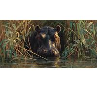 Peinture Numero Adulte hippopotame, animal Peinture Par NuméRos Enfants, Kit Complet DIY Avec Toile, Peinture Acrylique & Pinceaux, Activité Manuelle Adulte, IdéAl Cadeau Femme 90x180cm U-287