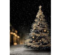 Peinture Numero Adulte Hiver Paint by Numbers 20x30cm Coloriage Adulte Numéroté Arbre NoëL DIY Kit Creatif Adultes Peinture Toile Peintures Acrylique pour Décoration Maison Cadeau, Sans Cadree S-672