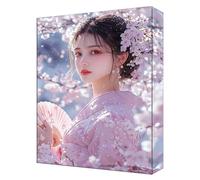 Peinture Numero Adulte Japon Femme Loisirs Créatifs Adultes DIY Peinture Enfant Kit, Avec 3- Pinceau and Peinture Acrylique de Haute Qualité, Coloriage par Numero Art Peintures Kit 60x80cm T-681