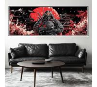 Peinture Numero Adulte Japon Grand Format 90 X 30 cm, DIY Samouraï Peinture Numero Enfant avec Pinceaux, Pigment Acrylique, Peinture par Numero Adulte Kit, Décoration Murale Cadeau (Sans Cadre) -H616