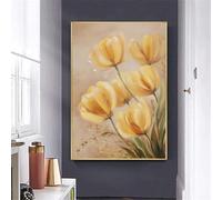Peinture Numero Adulte Jaune lys toile Peinture Par Numero DIY Adulte, Débutants Kit Acrylique, Adultes Créatifs Art, Activité Manuelle, pour Décoration Murale de la Maison40x50 cm (Sans Cadre) Q-927