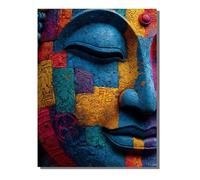 Peinture Numero Adulte Kits Zen, Peinture par Numero Adultes ou Enfant Affronter, DIY Loisirs Créatifs d'art, avec 3 Pinceaux e 36 Acryliques, pour Décoration Maison Cadeau Femme 80x110 cm ZBSWK252