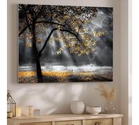 Peinture Numero Adulte La ForêT Peinture par Numero pour Débutants 50x70cm, DIY Activité Manuelle Paint by Numbers, Kit Creatif Adulte pour Décoration de la Maison Les Feuilles (Sans Cadre) J-607