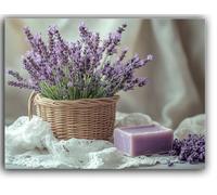 Peinture Numero Adulte Lavande, Violet Peinture par Numero Adulte Loisirs Créatifs, DIY Peinture Numero Enfant Activité Manuelle avec Pinceaux and Acrylique Peintures pour Decoration Murale 20X30CM