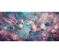Peinture Numero Adulte licorne Peinture Numéro aile Peinture par Numero Enfant Débutant, Numéro d'Art Kit Peinture vec Peintures et 3 Pinceaux, Tableau Decoration Murale, Cadeau Homme, 50x100cm -3084