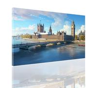 Peinture Numero Adulte Londres Peinture par Numero Enfants Débutants, Loisirs Créatifs Adultes DIY Numéro d'art Complet Kit avec Pinceaux Acrylique pour Décoration Murale, 60x80cm Paysage 2y-231