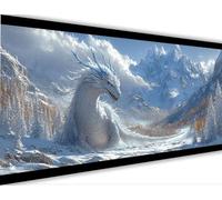 Peinture Numero Adulte Montagne Peinture par Numero Enfant Dragon,DIY Adulte Loisirs Créatifs Peintures à l'huile Kits avec Cadre Acryliques Peintures et Pinceaux pour Femme Cadeaux 60x120cm LE-210