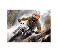 Peinture Numero Adulte Moto Toile Peinture par Numero Enfant Débutant avec Couleur Toile Hors route 100 x 135CM Loisirs Créatifs Adultes Paint by Numbers pour Decoration Maison Cadeau Femme LZYH-4687
