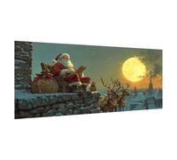 Peinture Numero Adulte Noël Paint by Numbers Paysage Bricolage Peinture par Numero Adulte Loisirs Créatifs avec Pinceaux et Acryliques pour Décoration Murale,Cadeau Femme,50x100cm avec Chevalet,d677k