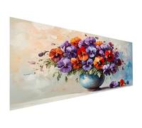Peinture Numero Adulte Orchidée Coloriage par Numero Adulte Vase Paint by Numbers Kit 90X160cm, Débutants Peinture Acrylique Pigmentée, Tableau a Peindre avec Numéro Adultes, Décoration Automne L6-240