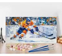 Peinture Numero Adulte Palet Peinture Numero Enfant Sportif Painting by Numbers, DIY Loisir Creatif Adulte Couleur Canevas Travaux Manuels, Décoration Murale Cadeau Femme Sans Cadre 40x80cm E-5L22