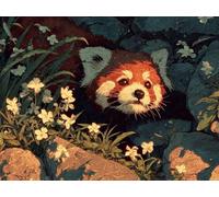 Peinture Numero Adulte Panda, DIY Peinture Numero Fleur Activité Manuelle Adulte Kit avec Pinceaux et Pigment Acryliques, Paint by Numbers, Printemps Decoration Chambre, Cadeau Filles 135x100cm O-5888