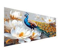 Peinture Numero Adulte Paon Coloriage par Numero Adulte Fleur Paint by Numbers Kit 100X220cm, Débutants Peinture Acrylique Pigmentée, Tableau a Peindre avec Numéro Adultes, Décoration Automne L6-1142