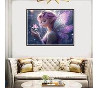 Peinture Numero Adulte Papillon Peinture Numero D'art Elfe Paint by Numbers for Adults Enfant Bricolage Peinture Numéro Débutant Artisanat Kit,Decoration Chambre,Cadeau Femme (Sans Cadre 30x40cm) -579