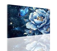 Peinture Numero Adulte Papillon Peinture par Numero Enfants Débutants, Loisirs Créatifs Adultes DIY Numéro d'art Complet Kit avec Pinceaux Acrylique pour Décoration Murale, 30x40cm Pivoine 2y-641