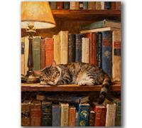 Peinture Numero Adulte Par Bricolage Loisirs Créatifs Activité Manuelle Coloriage 50×40cm Diy Dessin Paint By Numbers Animal Tableau Decoration Murale Chambre Cadeau Femme Anniversaire Chat Paresseux