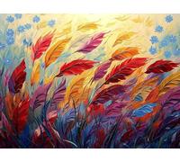 Peinture Numero Adulte, Pastorale Plante Peinture par Numéros pour Adultes Débutants, Activité Manuelle Enfant, Coloriage par Numero, Loisir Creatif Adulte, la Décor de la Maison Cadeau 10x20cm H-441